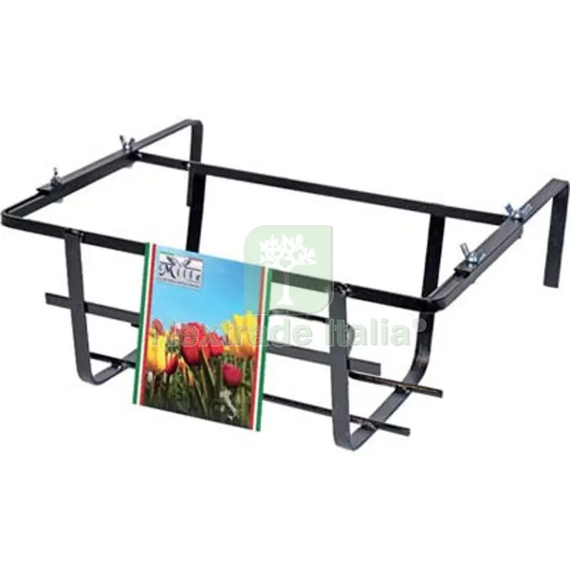 5PZ Balconiera Tulipano Regolabile Ferro Battuto Vern Nero CM 40X22 H.CM 15 CM 40x22x18 — Vasi e fioriere — rif. FERX.VIR6222004 5PZ Balconiera Tulipano Regolabile Ferro Battuto Vern Nero CM 40X22 H.CM 15 CM 40x22x18 — Vasi e fioriere — rif. FERX.VIR6222004