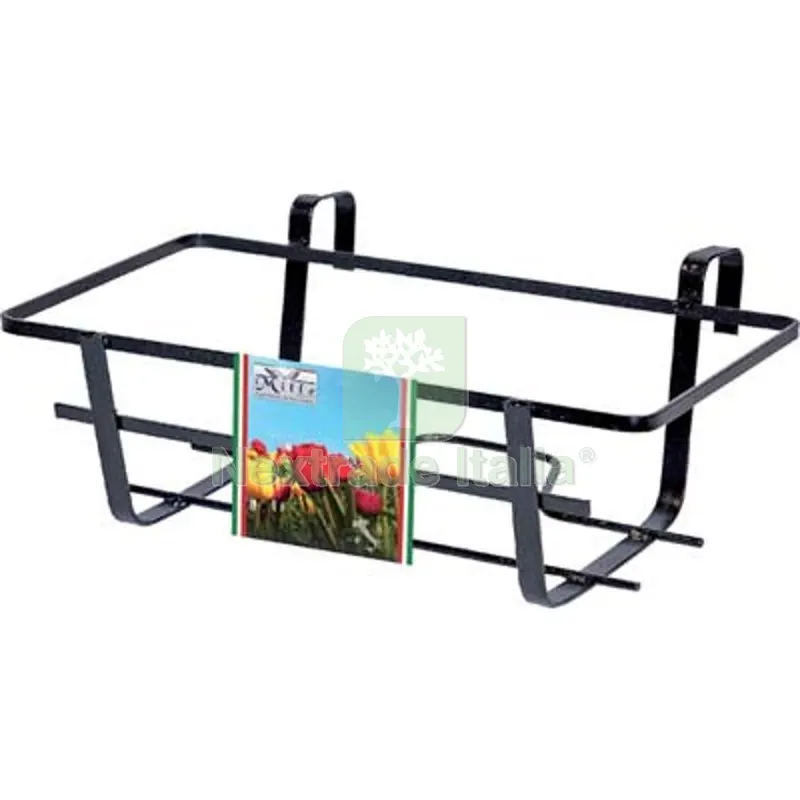 5PZ Balconiera Geranio Fissa Ferro Battuto Vern Nero CM 60X28 H.CM 18 CM 60x22x16 — Vasi e fioriere — rif. FERX.VIR6222062 5PZ Balconiera Geranio Fissa Ferro Battuto Vern Nero CM 60X28 H.CM 18 CM 60x22x16 — Vasi e fioriere — rif. FERX.VIR6222062