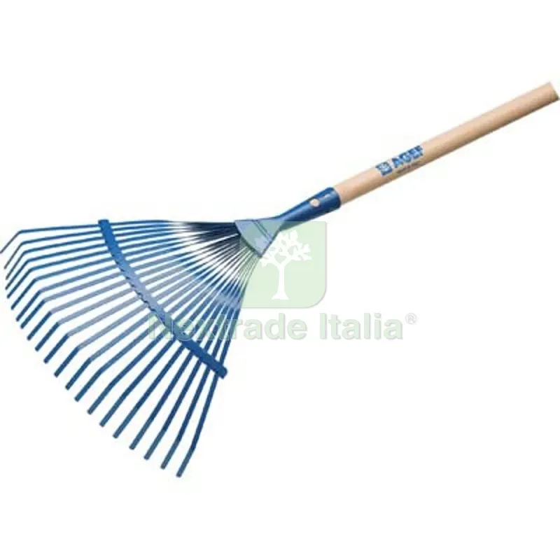 Scopa Giardino a Ventaglio + Manico 850 Agef Acciaio Vern/Faggio CM 38 H.CM 130 CM 38x130 Ø Mm 26 — Casalinghi e organizzazione — rif. FERX.VIR6238509