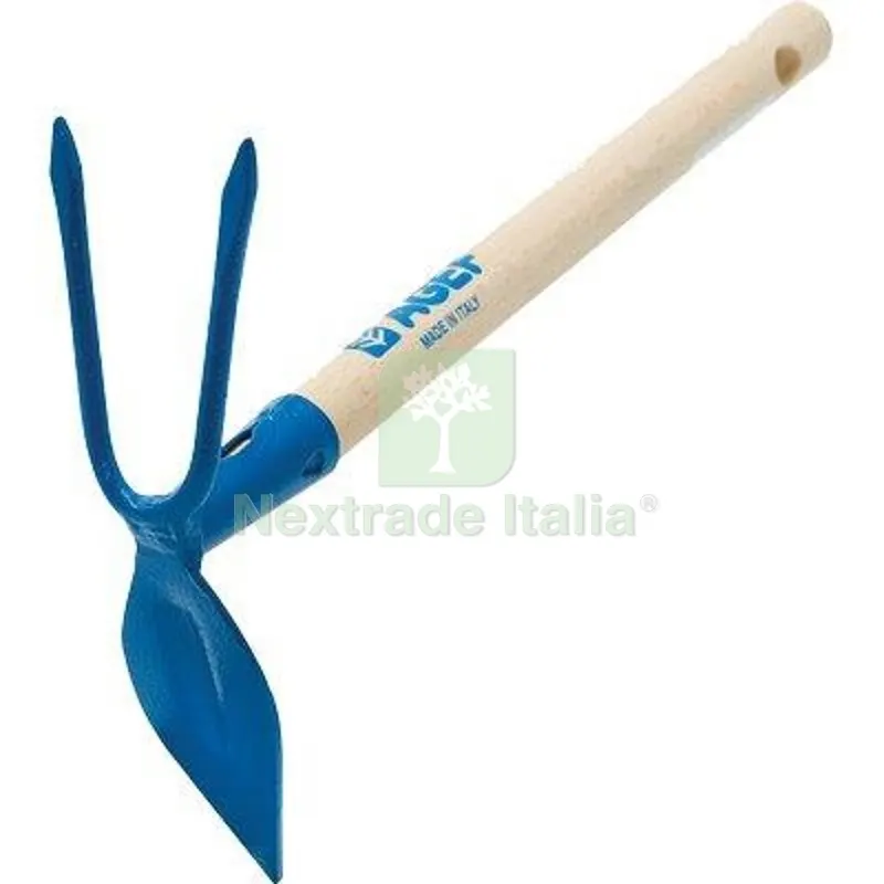 12PZ Zappetta Cuore Bidente NEW Agef Acciaio Vern/Faggio CM 29 CM 5x18x29 — Attrezzi da giardino — rif. FERX.VIR6239802