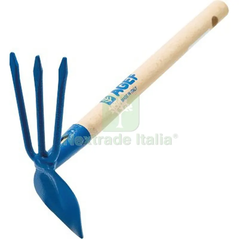 12PZ Zappetta Cuore Tridente Agef Acciaio Vern/Faggio CM 29 CM 5x18x29 — Attrezzi da giardino — rif. FERX.VIR6239805