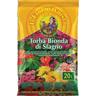 TORBA BIONDA DI SFAGNO TERRIFLORA LT 20 — Protezione piante e sementi — rif. FERX.VIR6292415