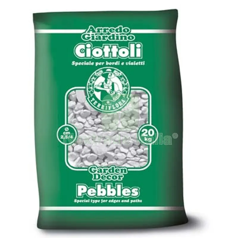 Ciottolo Terriflora Bianco Carrara MM 25/40 KG 20 — Reti e recinzioni — rif. FERX.VIR6293891 Ciottolo Terriflora Bianco Carrara MM 25/40 KG 20 — Reti e recinzioni — rif. FERX.VIR6293891