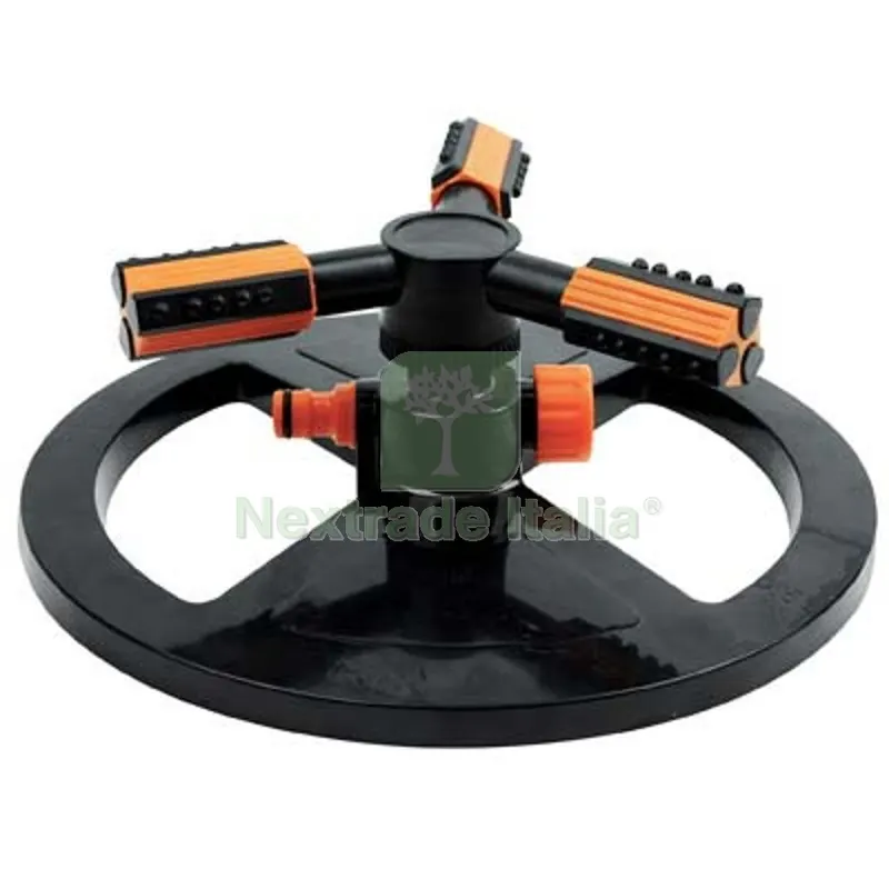 2PZ Irrigatore 3 Bracci su Base Stars Plastica Circolare Innesto Rapido Passante Diametro Pollici 1/2" — Irrigazione — rif. FERX.VIR6310604 2PZ Irrigatore 3 Bracci su Base Stars Plastica Circolare Innesto Rapido Passante Diametro Pollici 1/2" — Irrigazione — rif. FERX.VIR6310604