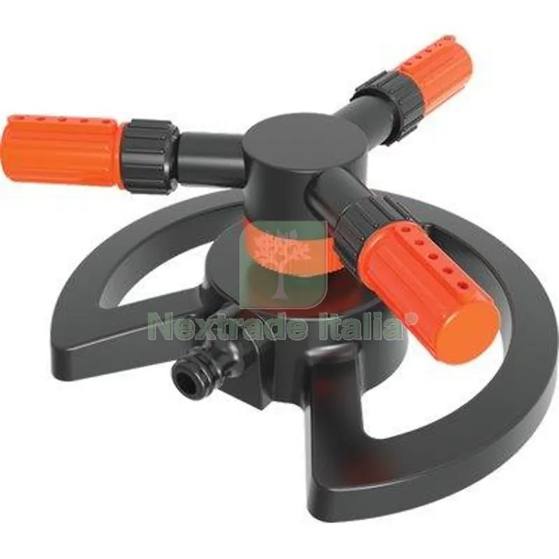 2PZ IRRIGATORE 3 BRACCI EVO SU BASE STARS PLASTICA CIRCOLARE INNESTO RAPIDO PASSANTE SELF — Irrigazione — rif. FERX.VIR6310606