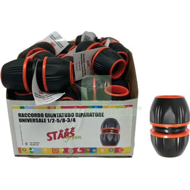 25PZ Raccordo Giuntatubo Riparatore Universale Stars 1/2-5/8-3/4 Expo Box Diametro Pollici 1/2"x5/8"x3/4" — Tubi e raccordi — rif. FERX.VIR6310678 25PZ Raccordo Giuntatubo Riparatore Universale Stars 1/2-5/8-3/4 Expo Box Diametro Pollici 1/2"x5/8"x3/4" — Tubi e raccordi — rif. FERX.VIR6310678