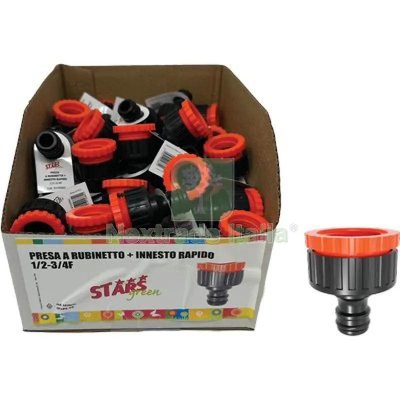 60PZ Presa a Rubinetto + Innesto Rapido Stars 1/2-3/4F Expo Box Diametro Pollici 1/2"x3/4" — Rubinetti e valvole — rif. FERX.VIR6310693