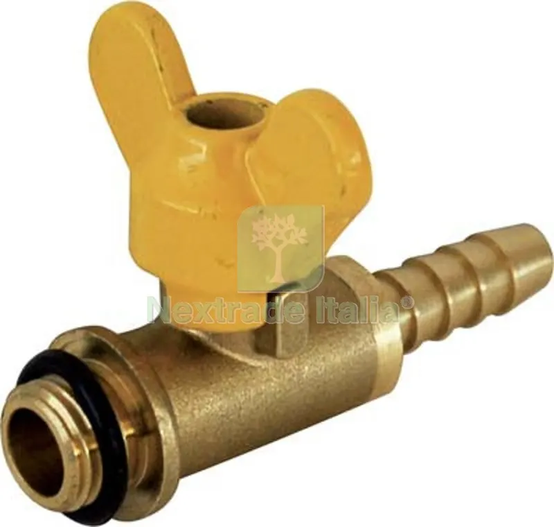 10PZ RUBINETTO A FARFALLA X LANCIA STARS OTTONE 1/4M PORTAGOMMA MM 10 DIAMETRO POLLICI 1/4" — Tubi e raccordi — rif. FERX.VIR6336000