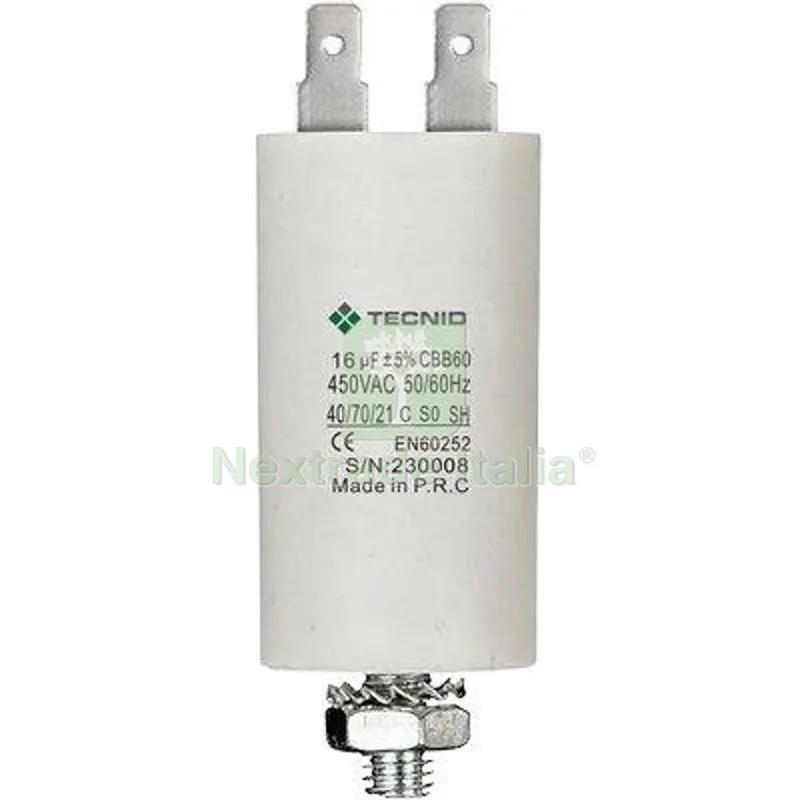 2PZ CONDENSATORE SPUNTO VOLT 450 MF 80 PIN 4 µF 80 — Pompe — rif. FERX.VIR6500349 2PZ CONDENSATORE SPUNTO VOLT 450 MF 80 PIN 4 µF 80 — Pompe — rif. FERX.VIR6500349