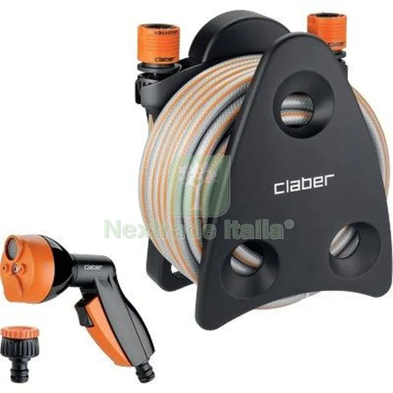 Avvolgitubo Irrigazione Mini-Set Balcony Claber Tubo 1/2 MT 10 + Raccordi + Spruzzatore Diametro Pollici 1/2" — Irrigazione — rif. FERX.VIR6600161 Avvolgitubo Irrigazione Mini-Set Balcony Claber Tubo 1/2 MT 10 + Raccordi + Spruzzatore Diametro Pollici 1/2" — Irrigazione — rif. FERX.VIR6600161