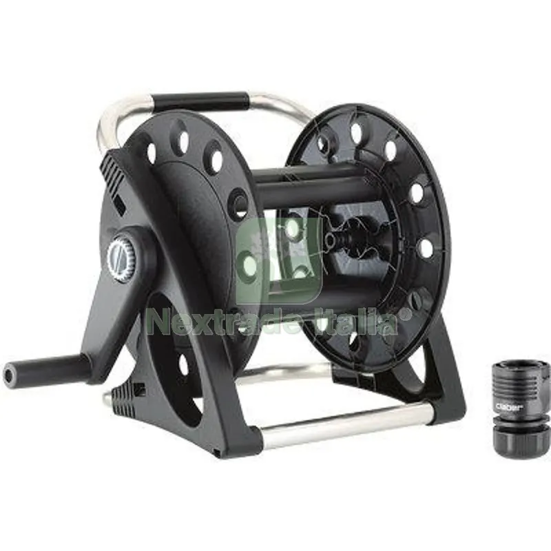 Avvolgitubo Irrigazione Aquapony Claber Acciaio/ABS x Tubo 1/2 MT 15 + Raccordo Diametro Pollici 1/2" — Irrigazione — rif. FERX.VIR6600164