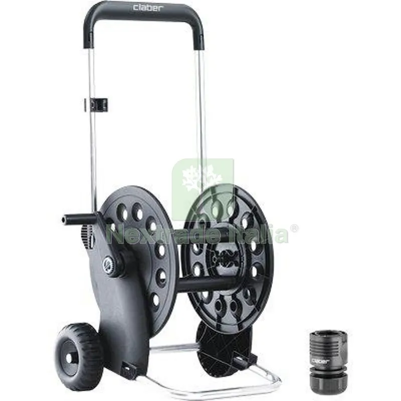 Avvolgitubo Irrigazione Carrellato Ecosei Claber ABS/Alluminio Ruote PLT x Tubo 1/2 MT 20 Diametro Pollici 1/2" L MT 60 — Irrigazione — rif. FERX.VIR6600170