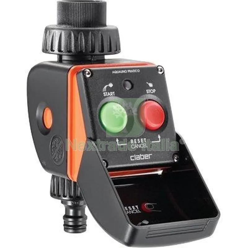 Centralina Irrigazione Aquauno Pratico Claber Innesto Rapido 3/4F 1XTRANSISTOR Volt 9 Self 8425 Diametro Pollici 3/4" — Irrigazione — rif. FERX.VIR6600201 Centralina Irrigazione Aquauno Pratico Claber Innesto Rapido 3/4F 1XTRANSISTOR Volt 9 Self 8425 Diametro Pollici 3/4" — Irrigazione — rif. FERX.VIR6600201