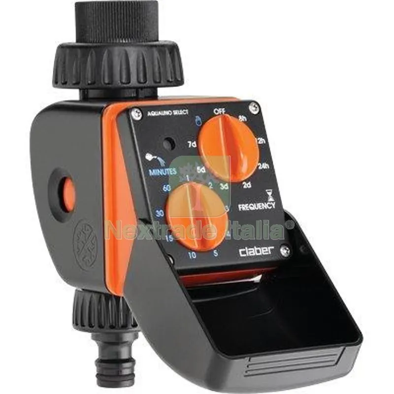 Centralina Irrigazione Aquauno Select Claber Innesto Rapido 3/4F 1XTRANSISTOR Volt 9 Self 8423 Diametro Pollici 3/4" — Irrigazione — rif. FERX.VIR6600203