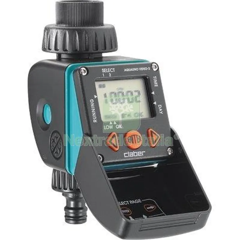 Centralina Irrigazione Aquauno VIDEO-2 Claber Innesto Rapido 3/4F 1XTRANSISTOR Volt 9 Self 8428 Diametro Pollici 3/4" — Irrigazione — rif. FERX.VIR6600204 Centralina Irrigazione Aquauno VIDEO-2 Claber Innesto Rapido 3/4F 1XTRANSISTOR Volt 9 Self 8428 Diametro Pollici 3/4" — Irrigazione — rif. FERX.VIR6600204