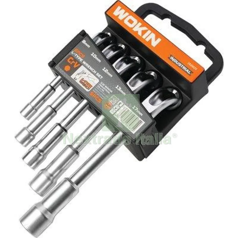 Set Chiavi a Pipa 152605 Wokin MM 8-10-12-13-17 CF=PZ 5 — Chiavi e bussole — rif. FERX.VIR7000190 Set Chiavi a Pipa 152605 Wokin MM 8-10-12-13-17 CF=PZ 5 — Chiavi e bussole — rif. FERX.VIR7000190