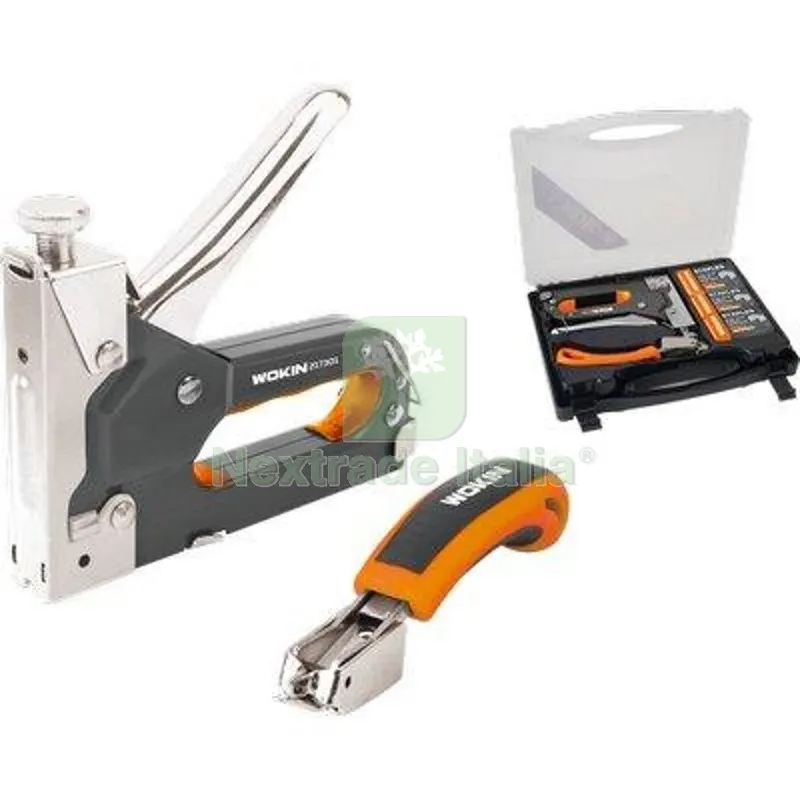 Fissatrice Manuale Kit 217301 Wokin Levapunti + 500 PUNTI+500 CHIODI+500 Punti — Trapani e avvitatori — rif. FERX.VIR7002775 Fissatrice Manuale Kit 217301 Wokin Levapunti + 500 PUNTI+500 CHIODI+500 Punti — Trapani e avvitatori — rif. FERX.VIR7002775