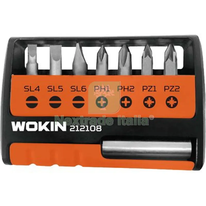 2CF Inserti + Portainserto x Avvitatore 212108 Wokin TA4-6 PH 1/2 PZ 1/2XMM 25 CF=PZ 8 — Trapani e avvitatori — rif. FERX.VIR7002802 2CF Inserti + Portainserto x Avvitatore 212108 Wokin TA4-6 PH 1/2 PZ 1/2XMM 25 CF=PZ 8 — Trapani e avvitatori — rif. FERX.VIR7002802