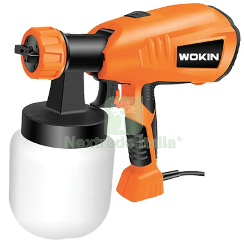 SPRUZZATORE VERNICIATURA A SPRUZZO 792140 WOKIN VOLT 230 WATT 400 ML 800 W 400 — Spatole e attrezzi per stesura — rif. FERX.VIR7006179 SPRUZZATORE VERNICIATURA A SPRUZZO 792140 WOKIN VOLT 230 WATT 400 ML 800 W 400 — Spatole e attrezzi per stesura — rif. FERX.VIR7006179