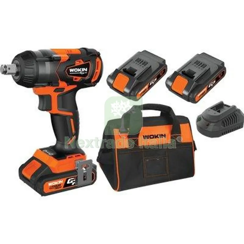 Avvitatore Impulsi Batteria GP20V 620335 Wokin Volt 20X2 AH 2,0 Brushless + Borsa — Trapani e avvitatori — rif. FERX.VIR7006327 Avvitatore Impulsi Batteria GP20V 620335 Wokin Volt 20X2 AH 2,0 Brushless + Borsa — Trapani e avvitatori — rif. FERX.VIR7006327