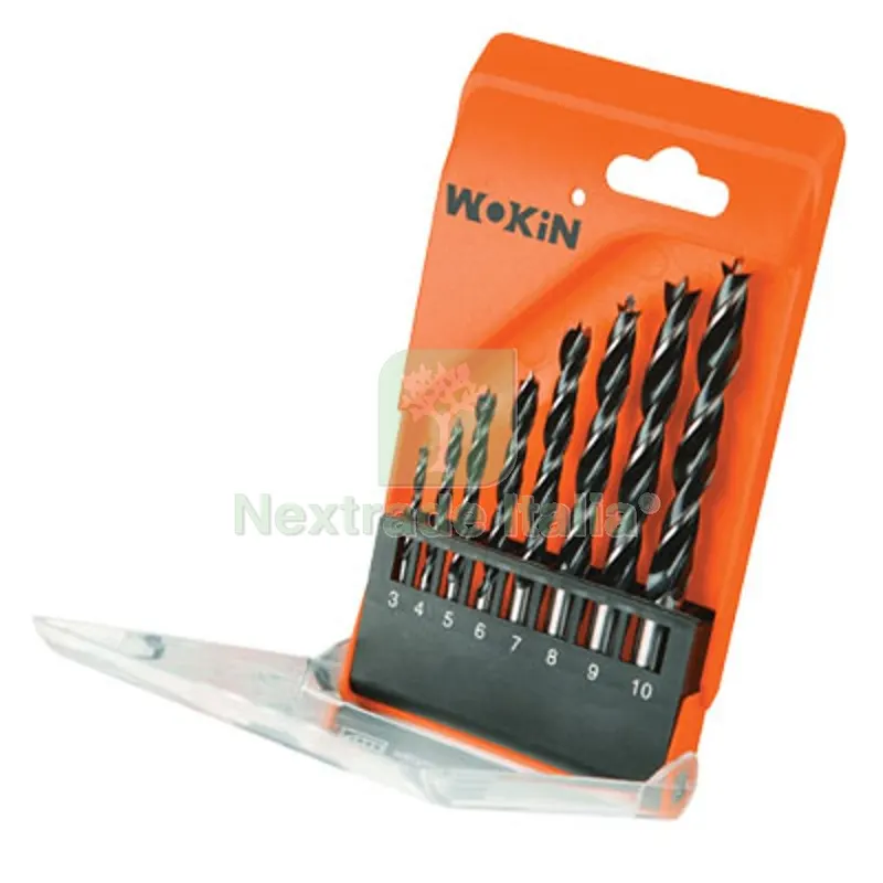 5CF PUNTE TRAPANO LEGNO ASTUCCIO 751608 WOKIN MM 3,0/10,0 CF=PZ 8 — Punte, frese e dischi — rif. FERX.VIR7006652