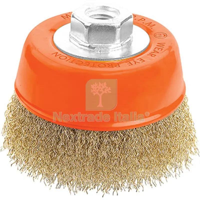 6PZ Spazzola Acciaio a Tazza + Filetto 7700 Wokin MM 75 F.M14 770003 — Marchi utensili elettrici — rif. FERX.VIR7006790