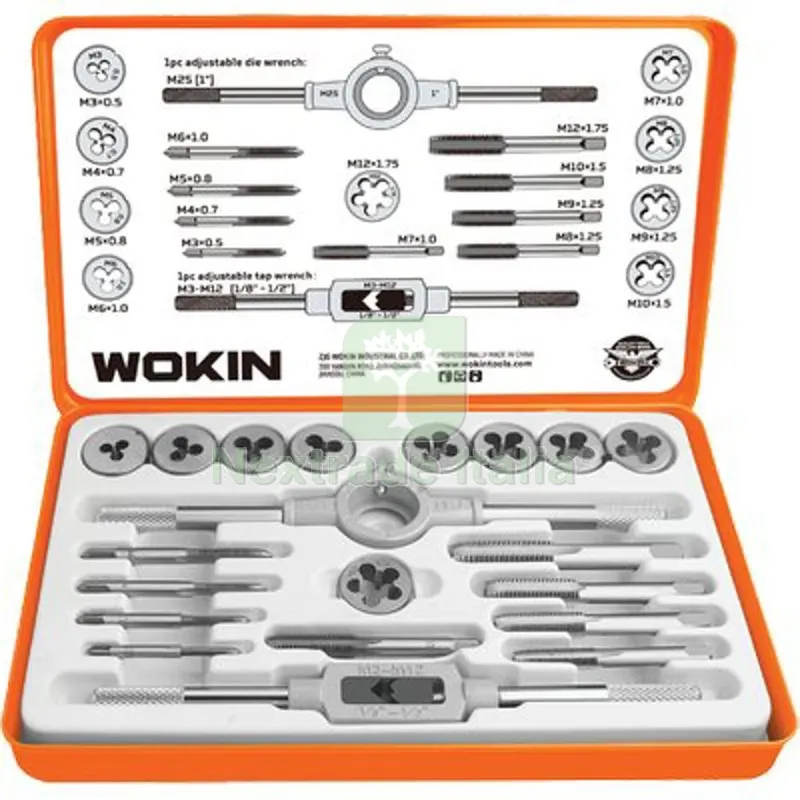 FILIERE E MASCHI KIT 334220 WOKIN CF=PZ 20 — Maschi e filettatura manuale — rif. FERX.VIR7007553