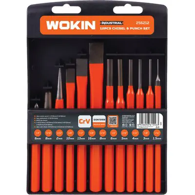 Cacciaspina Scalpelli Punzoni Kit 256212 Wokin CF=PZ 12 — Utensili da muratore — rif. FERX.VIR7007557 Cacciaspina Scalpelli Punzoni Kit 256212 Wokin CF=PZ 12 — Utensili da muratore — rif. FERX.VIR7007557