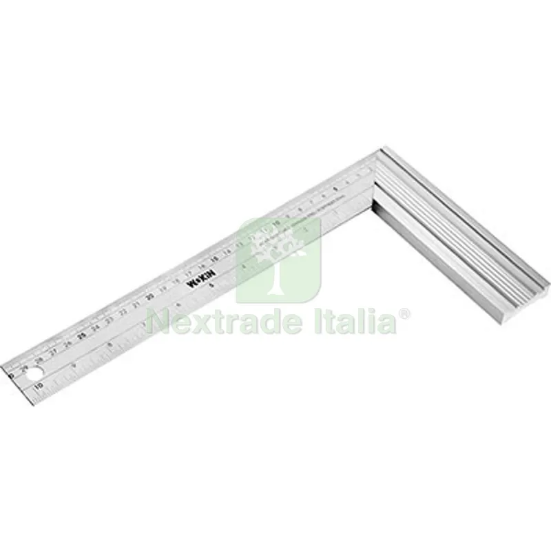 2PZ SQUADRA FALEGNAME 501612 WOKIN ALLUMINIO/INOX CM 30 — Misurazione e taglio manuale — rif. FERX.VIR7008422