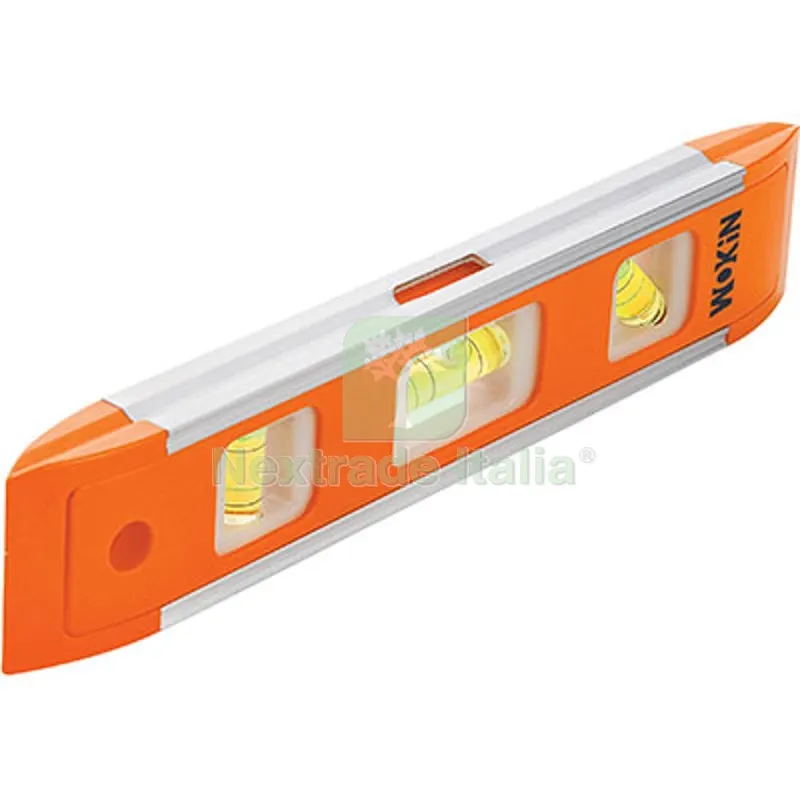 3PZ LIVELLA A BOLLA MINI 505002 WOKIN ALLUMINIO BOLLE 3 CM 22,5 — Misurazione e taglio manuale — rif. FERX.VIR7008440