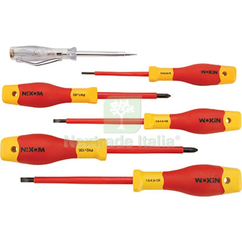 Giraviti Isolati Serie 569406 Wokin TA 2.5/4/5.5 PH 0/1/3 Cercafase CF=PZ 6 — Cacciaviti e giraviti — rif. FERX.VIR7010810 Giraviti Isolati Serie 569406 Wokin TA 2.5/4/5.5 PH 0/1/3 Cercafase CF=PZ 6 — Cacciaviti e giraviti — rif. FERX.VIR7010810