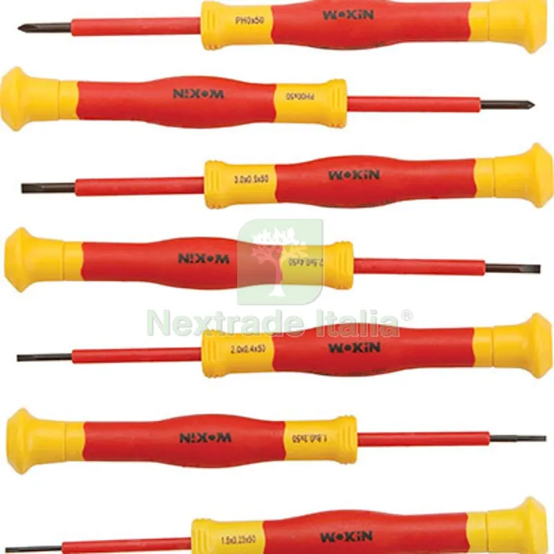 GIRAVITI PRECISIONE ISOLATI SERIE 562407 WOKIN 5 TA + 2 PH CF=PZ 7 — Cacciaviti e giraviti — rif. FERX.VIR7010811 GIRAVITI PRECISIONE ISOLATI SERIE 562407 WOKIN 5 TA + 2 PH CF=PZ 7 — Cacciaviti e giraviti — rif. FERX.VIR7010811