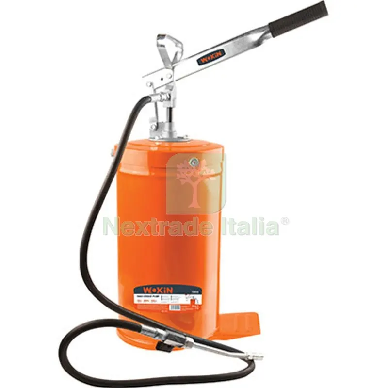 Pompa Ingrassaggio Manuale 729510 Wokin Acciaio MM 220X380 KG 16 Tubo MT 1,5 — Oliatori e ingrassaggio — rif. FERX.VIR7012352 Pompa Ingrassaggio Manuale 729510 Wokin Acciaio MM 220X380 KG 16 Tubo MT 1,5 — Oliatori e ingrassaggio — rif. FERX.VIR7012352