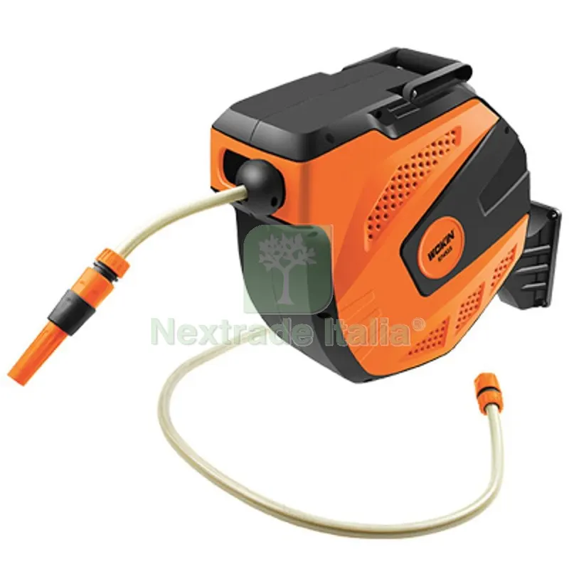 Avvolgitubo Irrigazione Autoroll 574515 Wokin Plastica +TUBO 1/2 MT 15 +1,5 RACCORDI+LANCIA Diametro Pollici 1/2" L MT 15+1,5 — Irrigazione — rif. FERX.VIR7017600