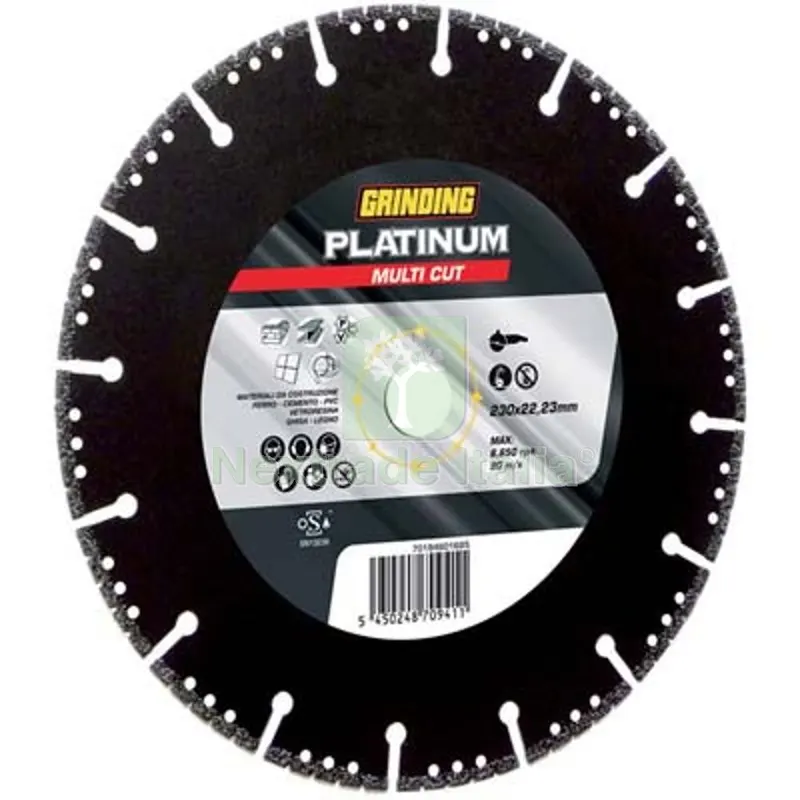 DISCO DIAMANTATO MULTI CUT PLATINUM GRINDING MM 115X22,2 H.MM 2,5 — Punte, frese e dischi — rif. FERX.VIR7132238 DISCO DIAMANTATO MULTI CUT PLATINUM GRINDING MM 115X22,2 H.MM 2,5 — Punte, frese e dischi — rif. FERX.VIR7132238