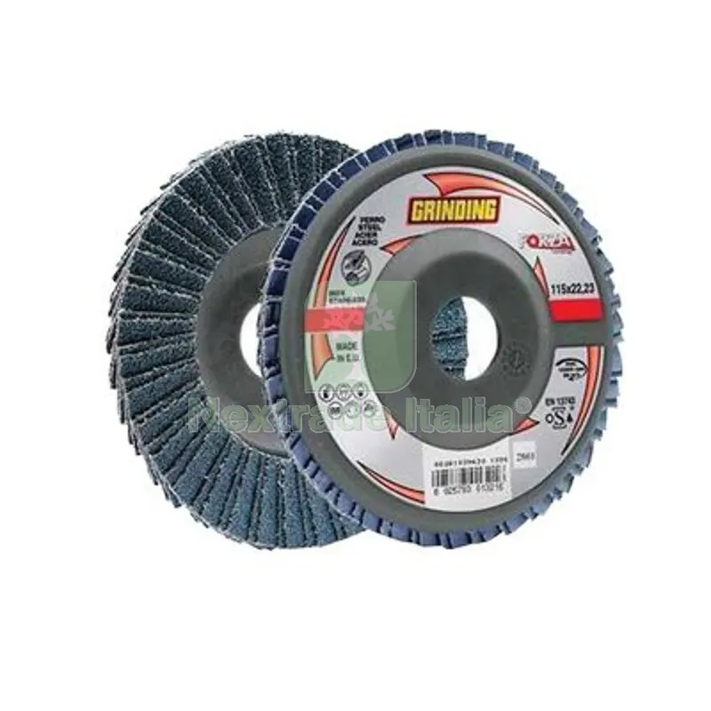 10PZ Disco Lamelle Radiali Zirconio Forza Grinding MM 115X22,2 Grana 60 — Punte, frese e dischi — rif. FERX.VIR7132852