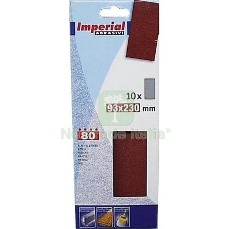 4CF CARTA ABRASIVA A FOGLI IMPERIAL GRANA 120 MM 93X230 CF=PZ 10 GR 120 — Punte, frese e dischi — rif. FERX.VIR7134302 4CF CARTA ABRASIVA A FOGLI IMPERIAL GRANA 120 MM 93X230 CF=PZ 10 GR 120 — Punte, frese e dischi — rif. FERX.VIR7134302