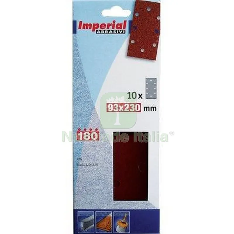 4CF CARTA ABRASIVA A FOGLI BD IMPERIAL GRANA 120 MM 93X230 CF=PZ 10 GR 120 — Punte, frese e dischi — rif. FERX.VIR7134306 4CF CARTA ABRASIVA A FOGLI BD IMPERIAL GRANA 120 MM 93X230 CF=PZ 10 GR 120 — Punte, frese e dischi — rif. FERX.VIR7134306