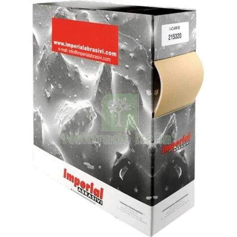 CARTA ABRASIVA PRETAGLIATA I-CARS/S IMPERIAL LATTICE/OSSIDO ALLUM MM 115X140 GRANA 80 MT 25 GR 80 — Punte, frese e dischi — rif. FERX.VIR7134430