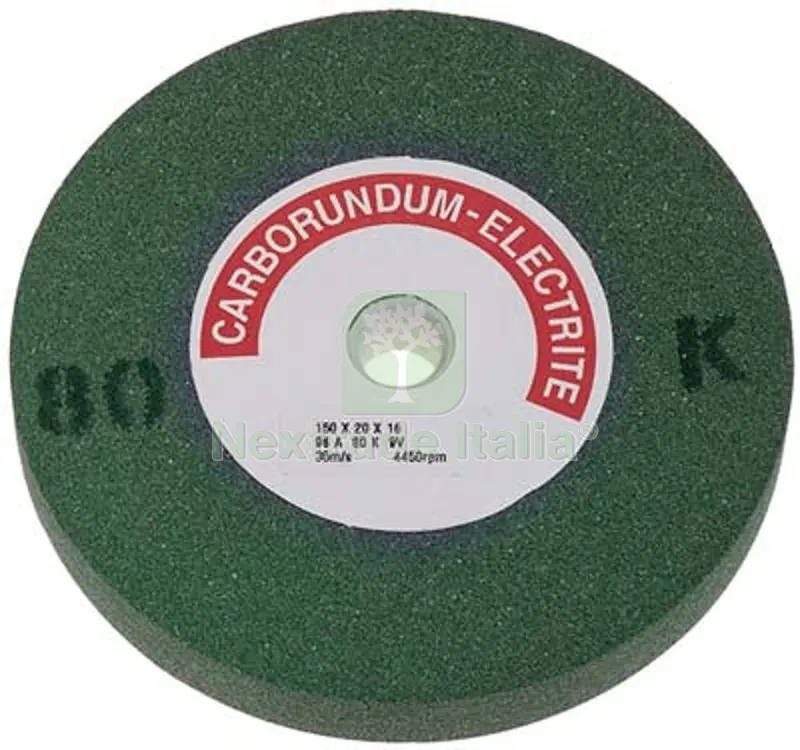 MOLA ABRASIVA X SGROSSO SINTETICA PG GRANA 80 MM 200X20 F.MM 20 VERDE GR 80 Ø Mm 200x20x20 — Abrasivi e mole — rif. FERX.VIR7135264