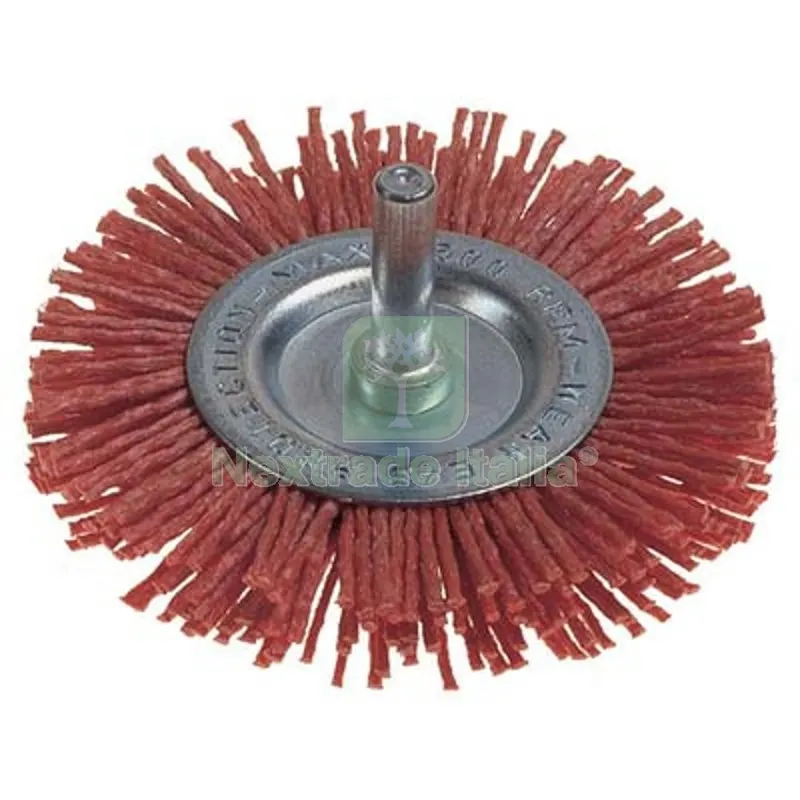 SPAZZOLA FIBRA CIRCOLARE + GAMBO PG 497.05 MM 75 GRANA 80 G.MM 6 GR 80 — Punte, frese e dischi — rif. FERX.VIR7137602