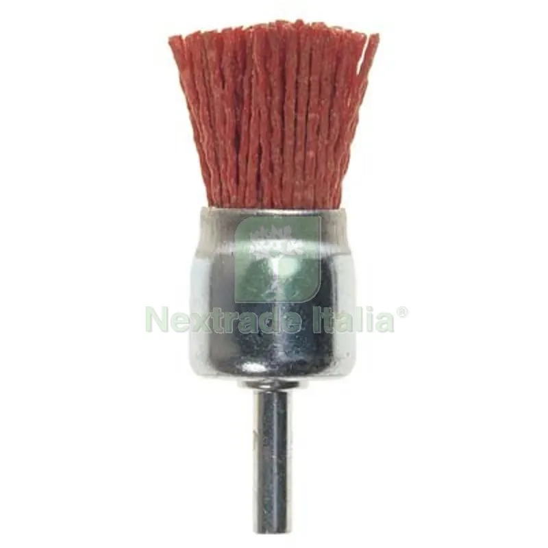 Spazzola Fibra a Pennello + Gambo PG 497.45 MM 25 Grana 80 G.MM 6 GR 80 Mod 497.45 — Pennelli e rulli — rif. FERX.VIR7137621