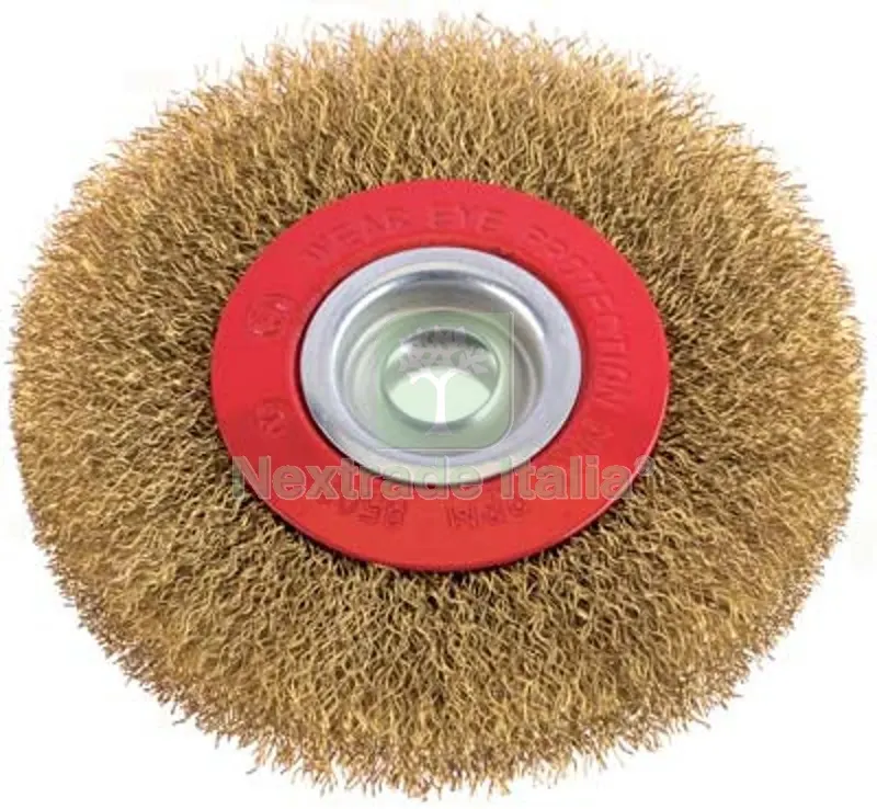 SPAZZOLA ACCIAIO CIRCOLARE + FORO PG 488.00 MM 150 F.MM 32/20/16 Ø Mm 150x16/32 — Punte, frese e dischi — rif. FERX.VIR7137702 SPAZZOLA ACCIAIO CIRCOLARE + FORO PG 488.00 MM 150 F.MM 32/20/16 Ø Mm 150x16/32 — Punte, frese e dischi — rif. FERX.VIR7137702