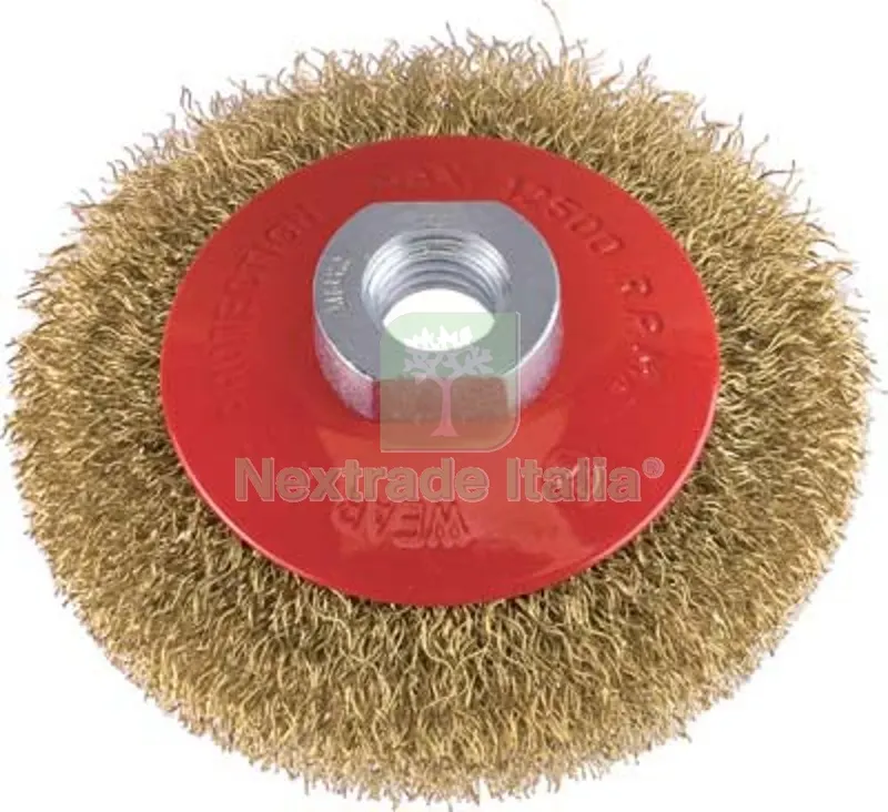 2PZ Spazzola Acciaio Conica + Filetto PG 468.00 MM 120 F.M14 Mod 468.00 — Accessori e ricambi utensili elettrici — rif. FERX.VIR7138124 2PZ Spazzola Acciaio Conica + Filetto PG 468.00 MM 120 F.M14 Mod 468.00 — Accessori e ricambi utensili elettrici — rif. FERX.VIR7138124