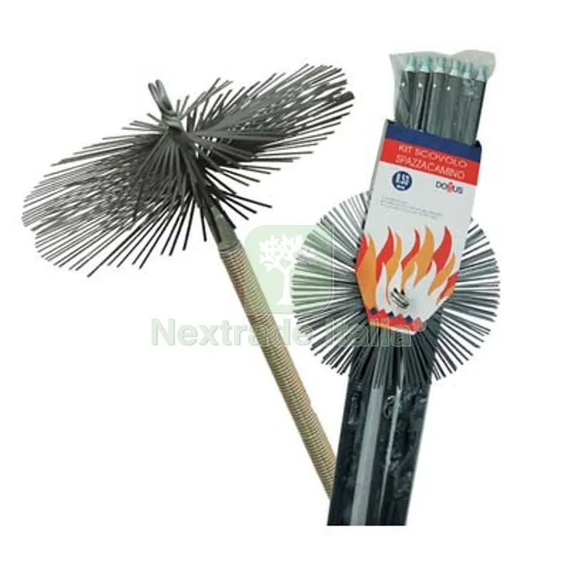 Scovolo Acciaio Kit Pulizia Camino Domus MM 250 H.MT 8,40 — Stufe e camini — rif. FERX.VIR7138802 Scovolo Acciaio Kit Pulizia Camino Domus MM 250 H.MT 8,40 — Stufe e camini — rif. FERX.VIR7138802