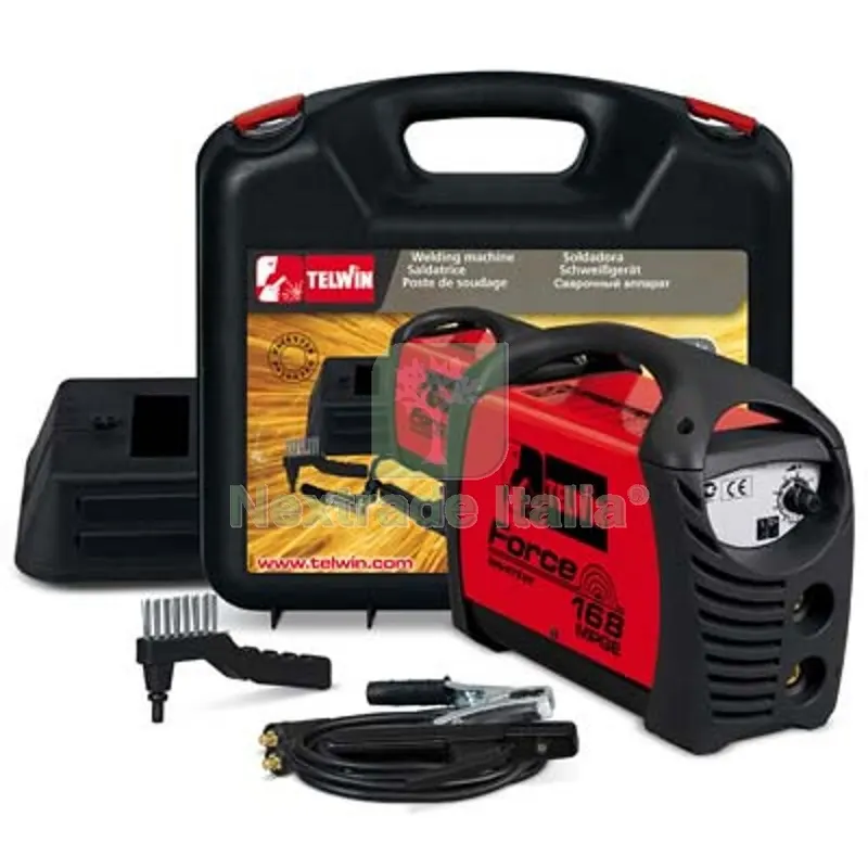 SALDATRICE INVERTER FORCE 168 MPGE TELWIN VOLT 230 A 140 ACCESSORIATA A 10/150 — Saldatrici e accessori — rif. FERX.VIR7141027 SALDATRICE INVERTER FORCE 168 MPGE TELWIN VOLT 230 A 140 ACCESSORIATA A 10/150 — Saldatrici e accessori — rif. FERX.VIR7141027