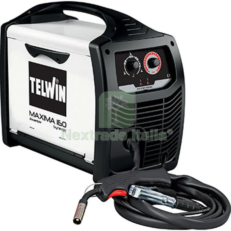 SALDATRICE FILO MAXIMA 160 SYNERGIC TELWIN VOLT 230 A 115 ACCESSORIATA — Saldatrici e accessori — rif. FERX.VIR7141103 SALDATRICE FILO MAXIMA 160 SYNERGIC TELWIN VOLT 230 A 115 ACCESSORIATA — Saldatrici e accessori — rif. FERX.VIR7141103
