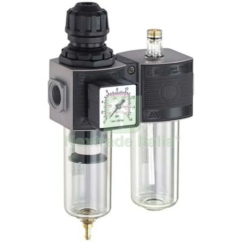 Gruppo Filtro Regolatore Lubrificatore E/12/2 ANI Modulare Attacco 1/4F +MANOMETRO Diametro Pollici 1/4" Mod E/12/2 — Accessori e ricambi utensili elettrici — rif. FERX.VIR7327500 Gruppo Filtro Regolatore Lubrificatore E/12/2 ANI Modulare Attacco 1/4F +MANOMETRO Diametro Pollici 1/4" Mod E/12/2 — Accessori e ricambi utensili elettrici — rif. FERX.VIR7327500