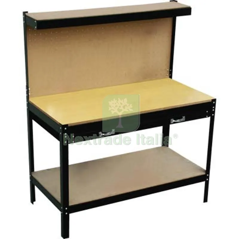 Banco da Lavoro Effe Piano MDF CM. 120X60X H 155 C/Cassetto CM 120x60x165 — Ferramenta porte e finestre — rif. FERX.VIR7329901 Banco da Lavoro Effe Piano MDF CM. 120X60X H 155 C/Cassetto CM 120x60x165 — Ferramenta porte e finestre — rif. FERX.VIR7329901