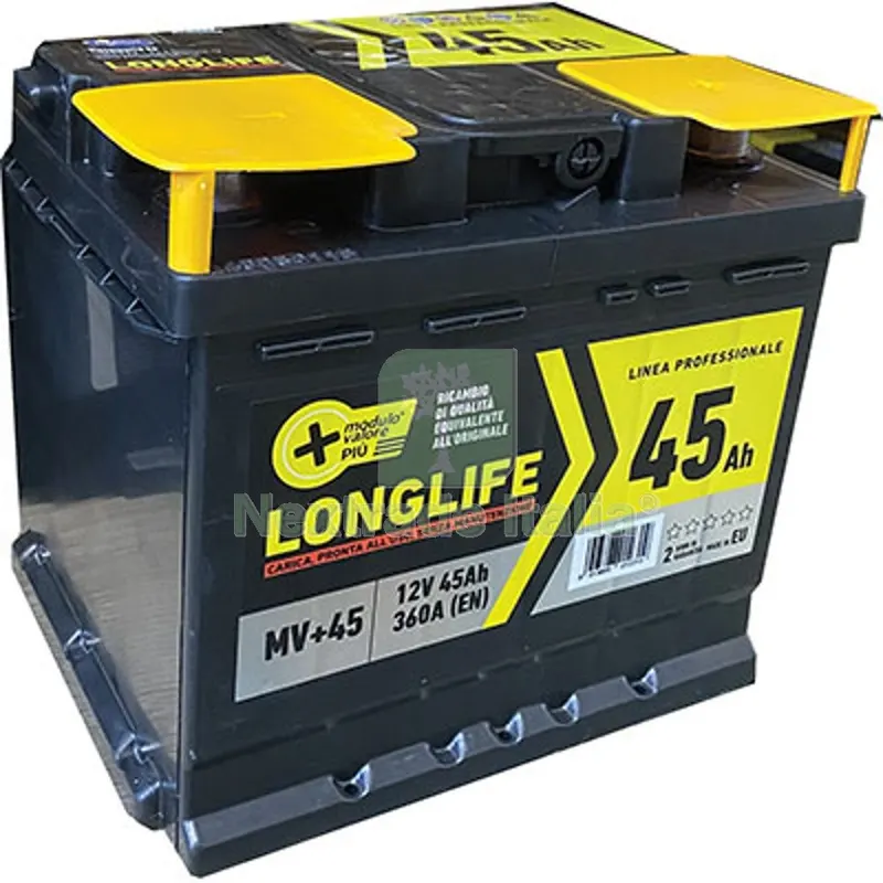 Batteria Auto Modulo Valore + AH 45 DX Spunto 360A MM 207X175 H.MM 190 a 360A MM 207x190x175 — Batterie e caricabatterie — rif. FERX.VIR7340011 Batteria Auto Modulo Valore + AH 45 DX Spunto 360A MM 207X175 H.MM 190 a 360A MM 207x190x175 — Batterie e caricabatterie — rif. FERX.VIR7340011